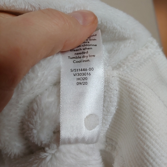 Athleta Double Karma Cozy Funnel Neck Pullover Sea Salt White XS 511446 - Picture 11 of 12